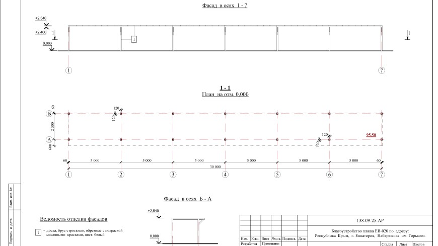 Санаторий в Крыму в Евпатории – Проект пляжа