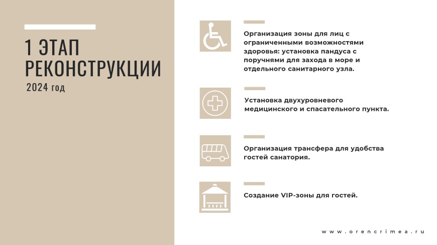Санаторий в Крыму в Евпатории – Проект пляжа