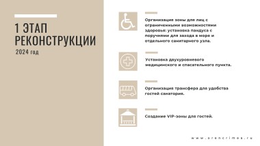 Санаторий в Евпатории – Проект пляжа